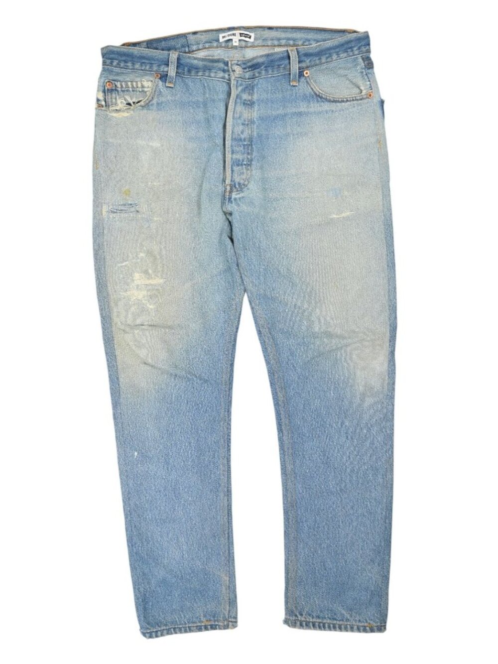 Re/Done x Levi's 501 Vintage Button Fly Jeans in Blue